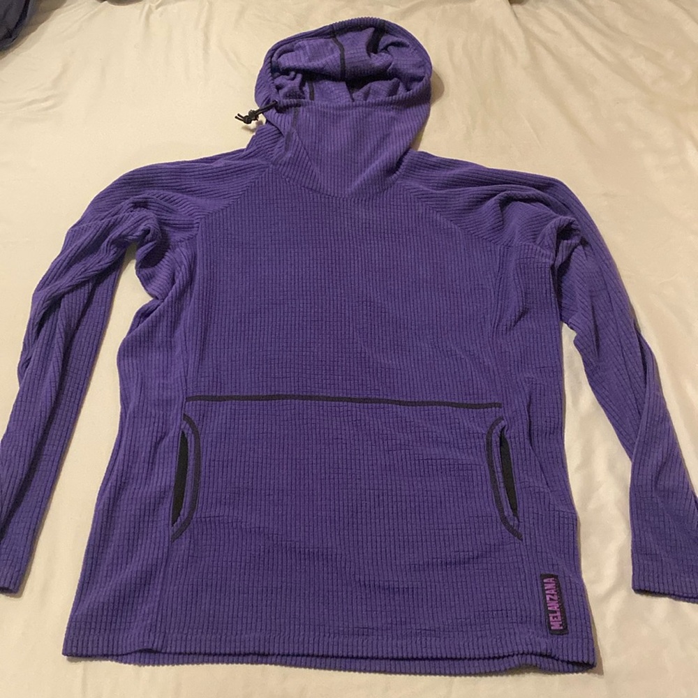melanzana men’s small micro grid hoodie